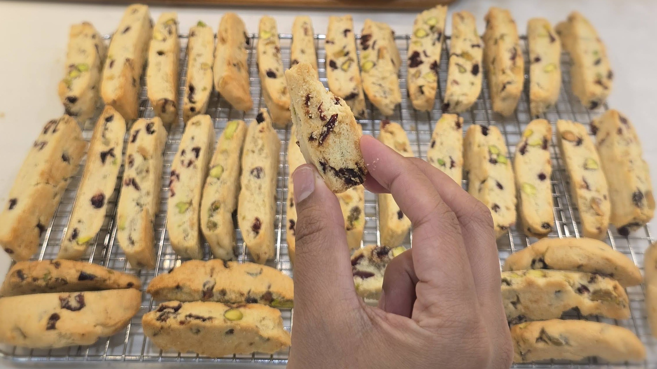 Pistachio & Cranberry Biscotti